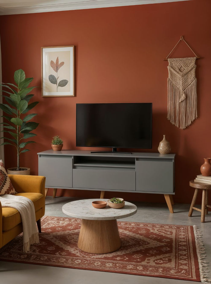Rack para TV 150cm Retro Mdf Verde Dallas - On Móveis