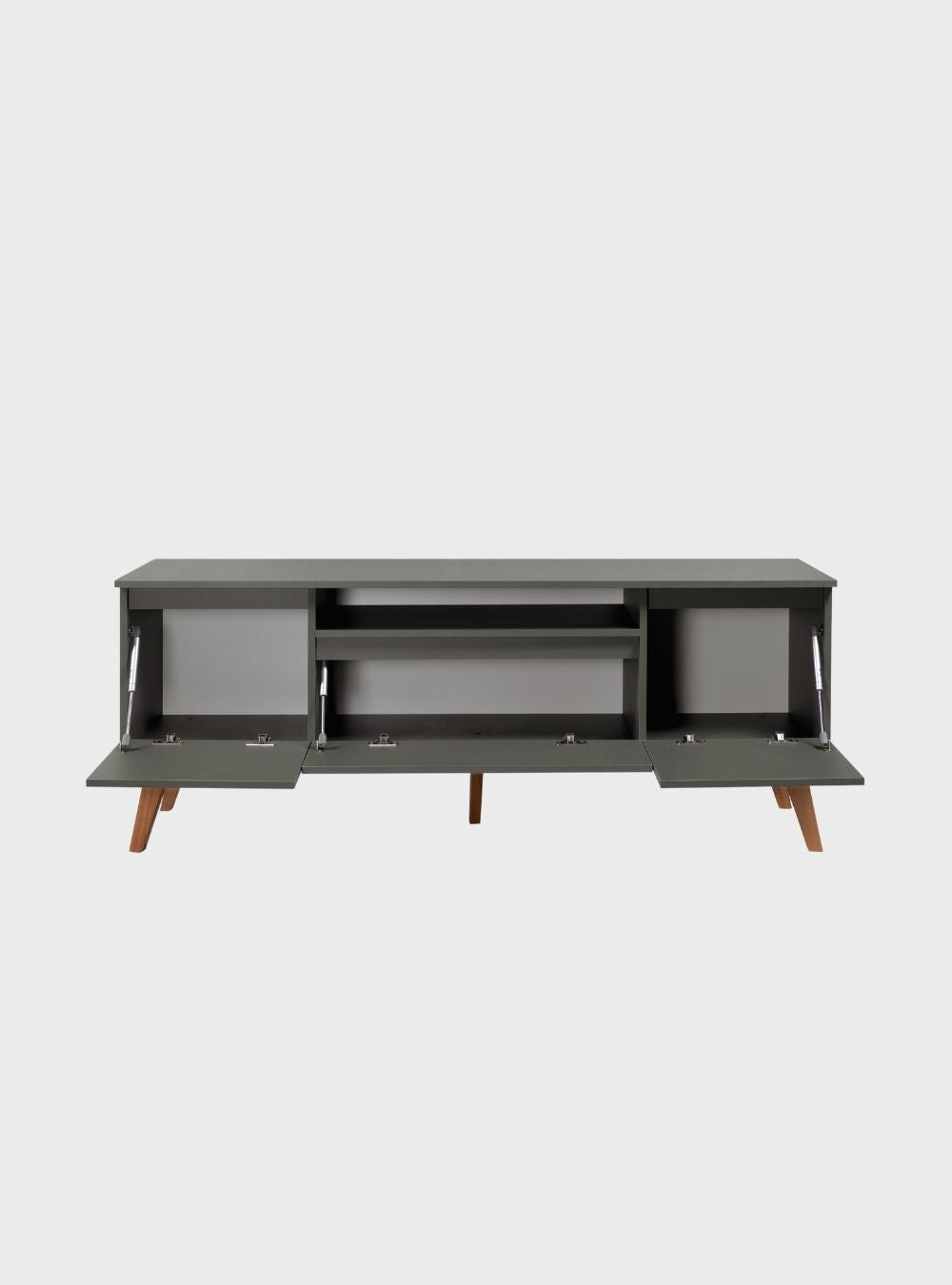 Rack para TV com Painel e Prateleira 150cm Retrô MDF Verde Dallas — vista adicional