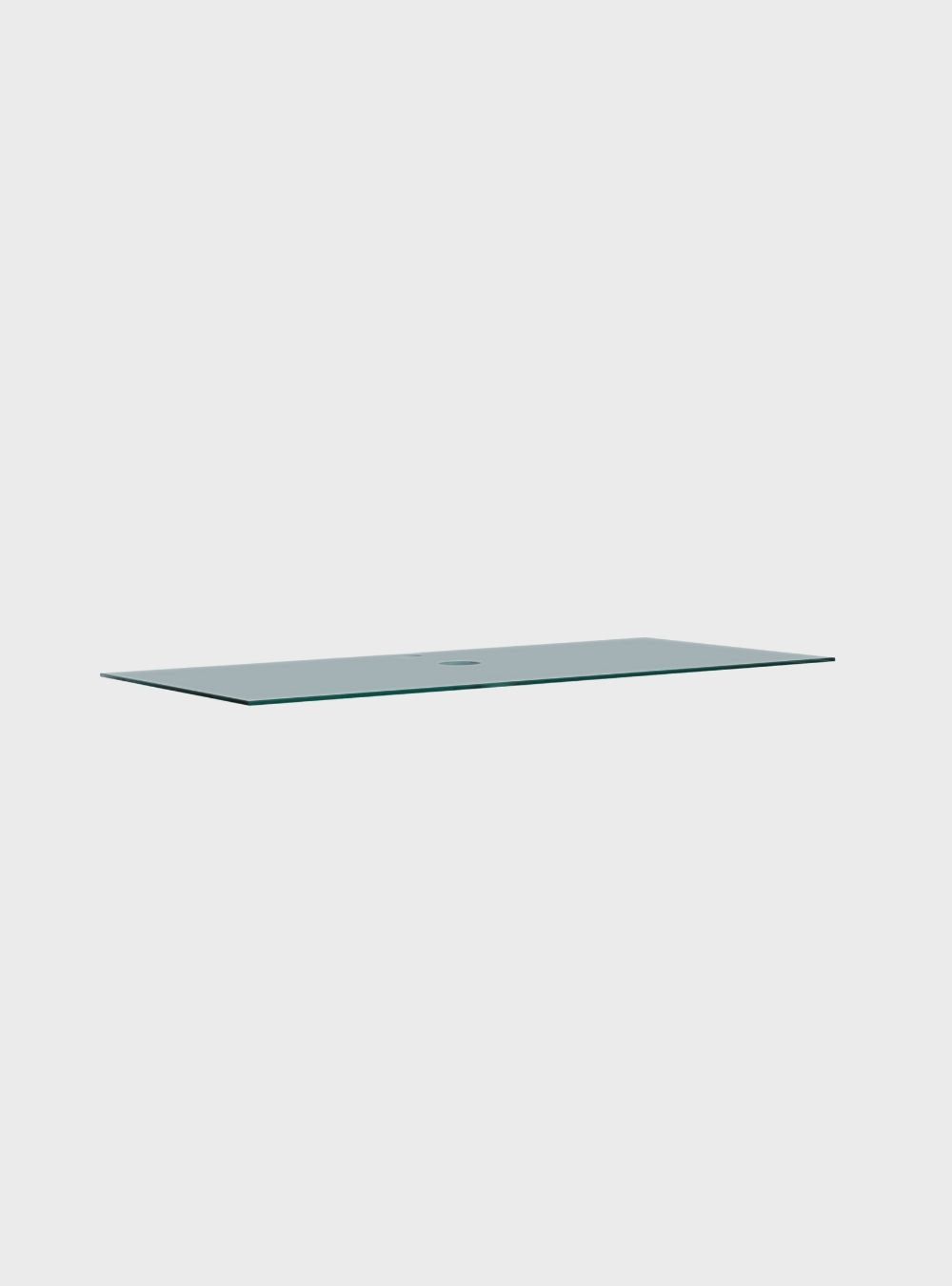 On Móveis Acessórios para banheiro Tampo de Vidro para Gabinete Banheiro Milano 60 x 40 x 0,6cm