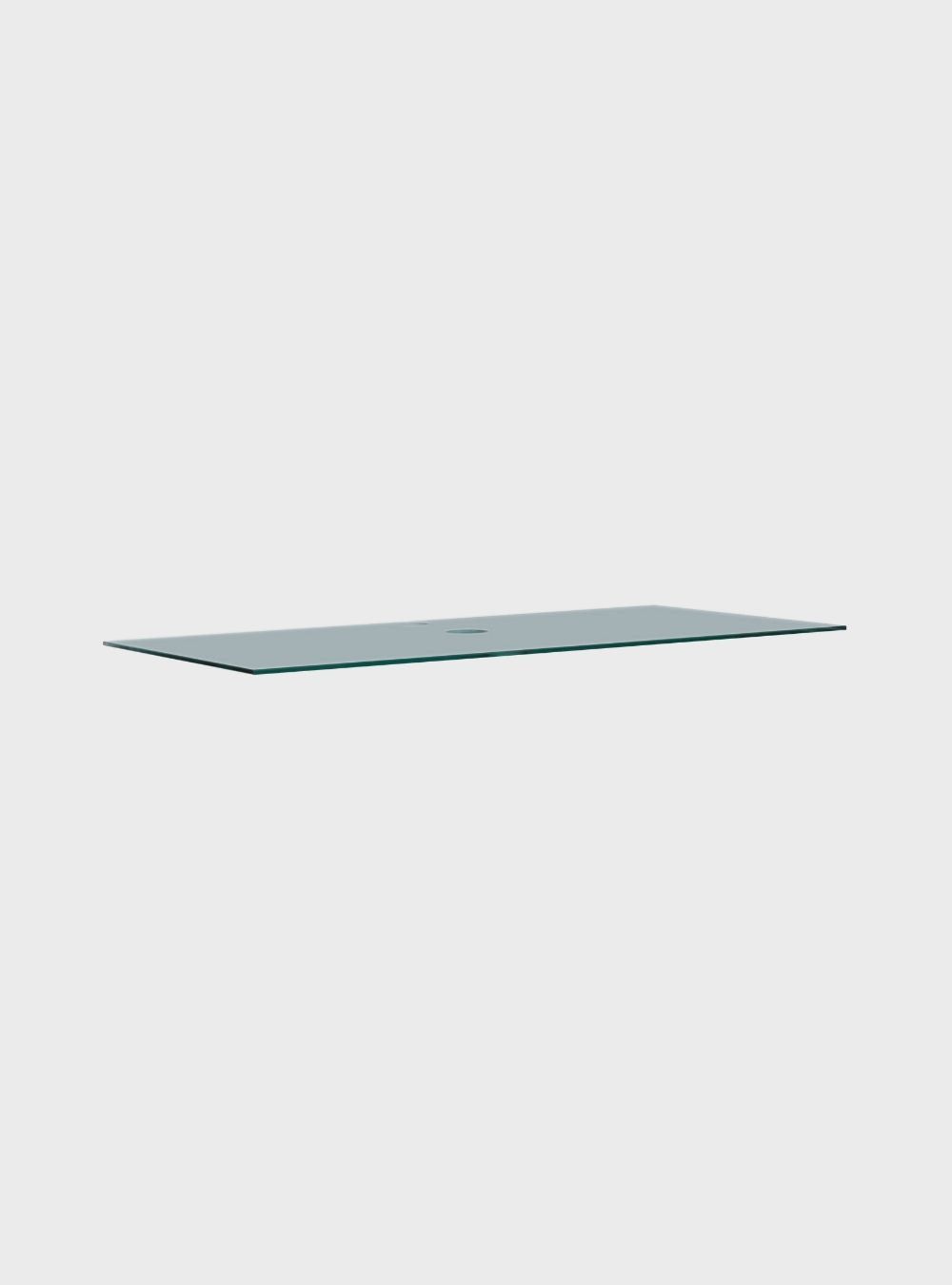 On Móveis Acessórios para banheiro Tampo de Vidro para Gabinete Banheiro Moscou 50 x 35 x 0,6 cm