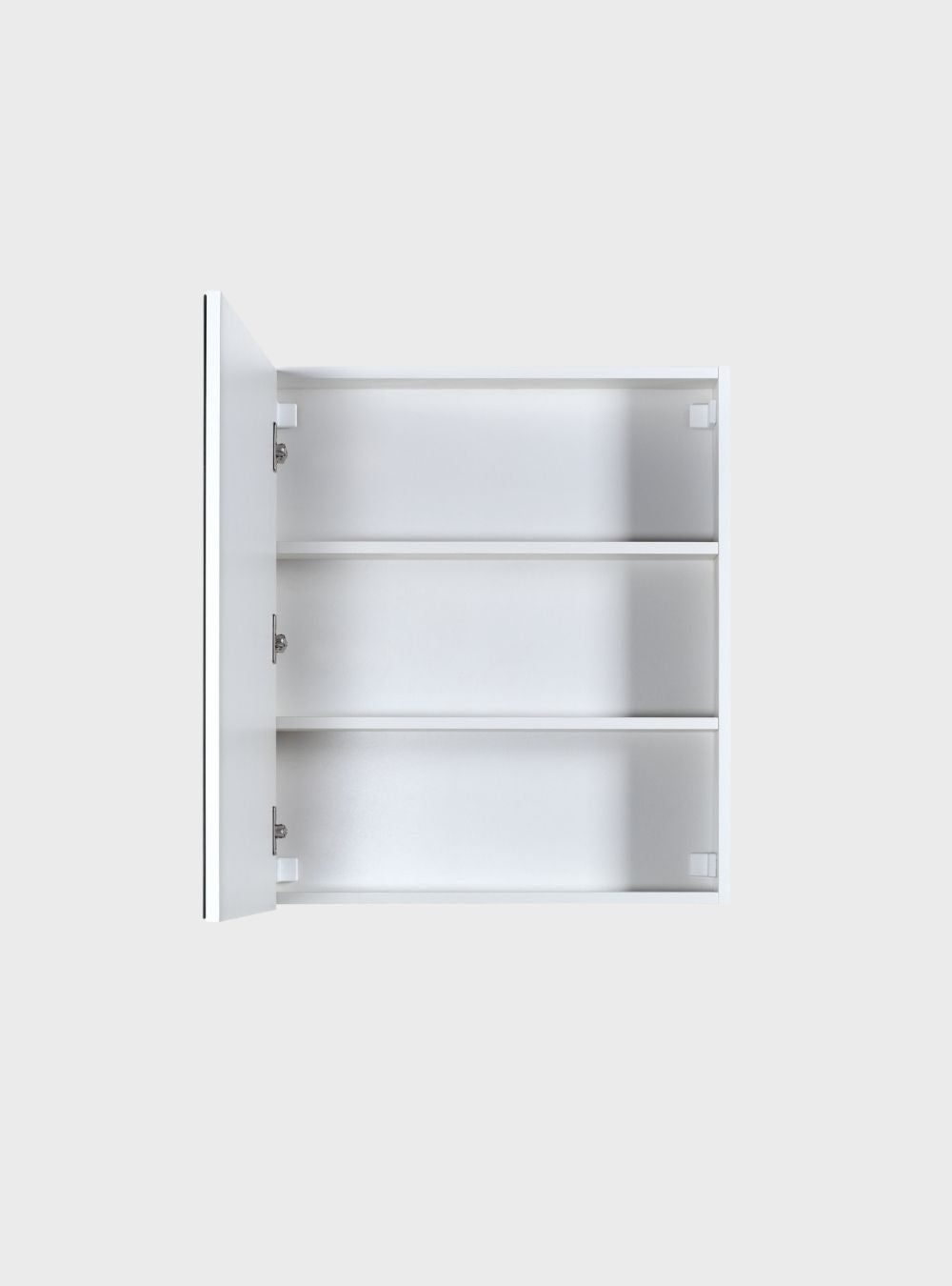 On Móveis Armários para banheiro Armário para Banheiro com Espelho 60cm Mdf Branco - On Móveis