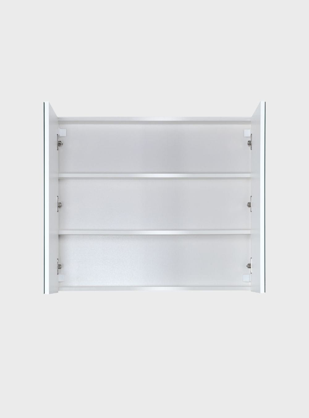 On Móveis Armários para banheiro Armário para Banheiro com Espelho 80cm Mdf Branco - On Móveis