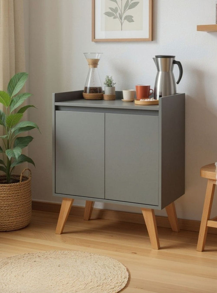 Aparador Buffet 60cm Retro Mdf Verde Madri - On Móveis