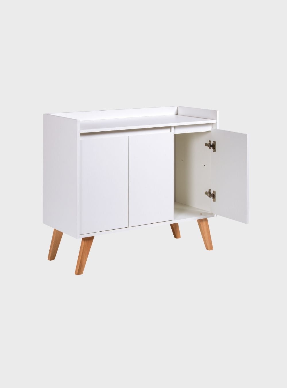 On Móveis Buffets Aparador Buffet 90cm Retro Mdf Branco Madri - On Móveis