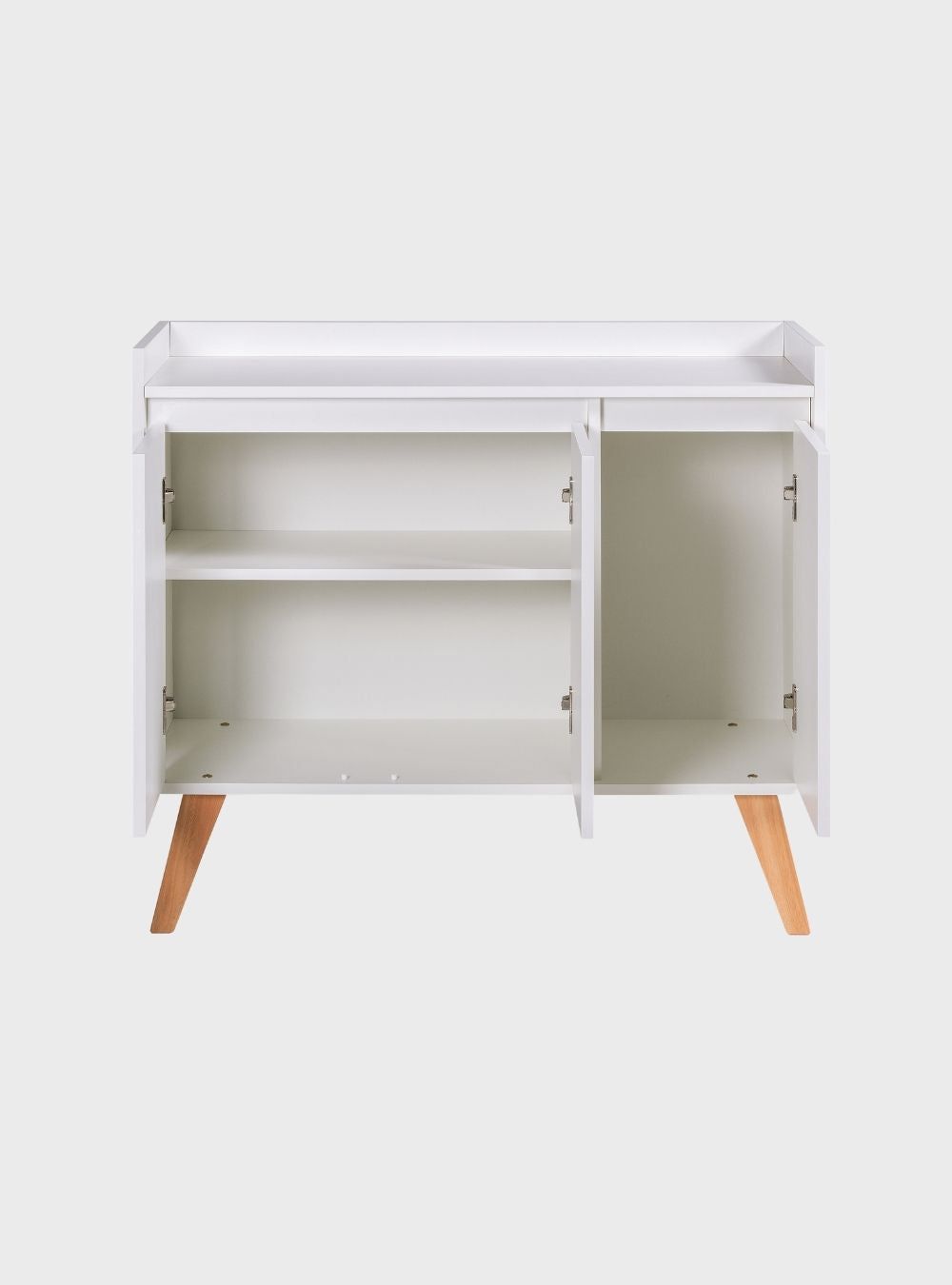 On Móveis Buffets Aparador Buffet 90cm Retro Mdf Branco Madri - On Móveis