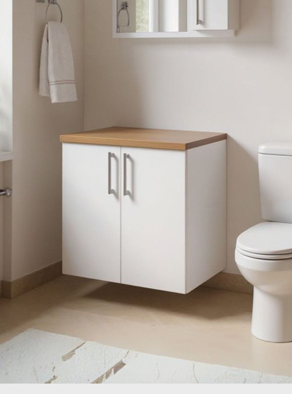 On Móveis Conjuntos de móveis para banheiro Gabinete para Banheiro 60cm Mdf Freijo Paris - On Móveis