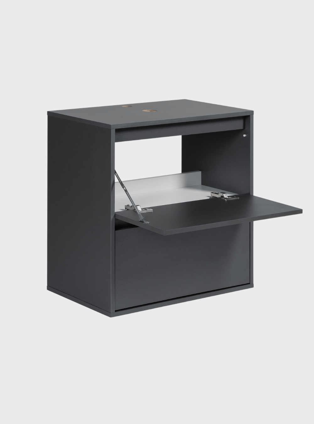 On Móveis Conjuntos de móveis para banheiro Gabinete para Banheiro 60cm Mdf Grafite Dubai - On Móveis