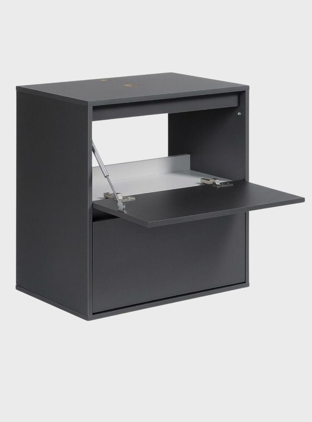 On Móveis Conjuntos de móveis para banheiro Gabinete para Banheiro 60cm Mdf Grafite Dubai - On Móveis