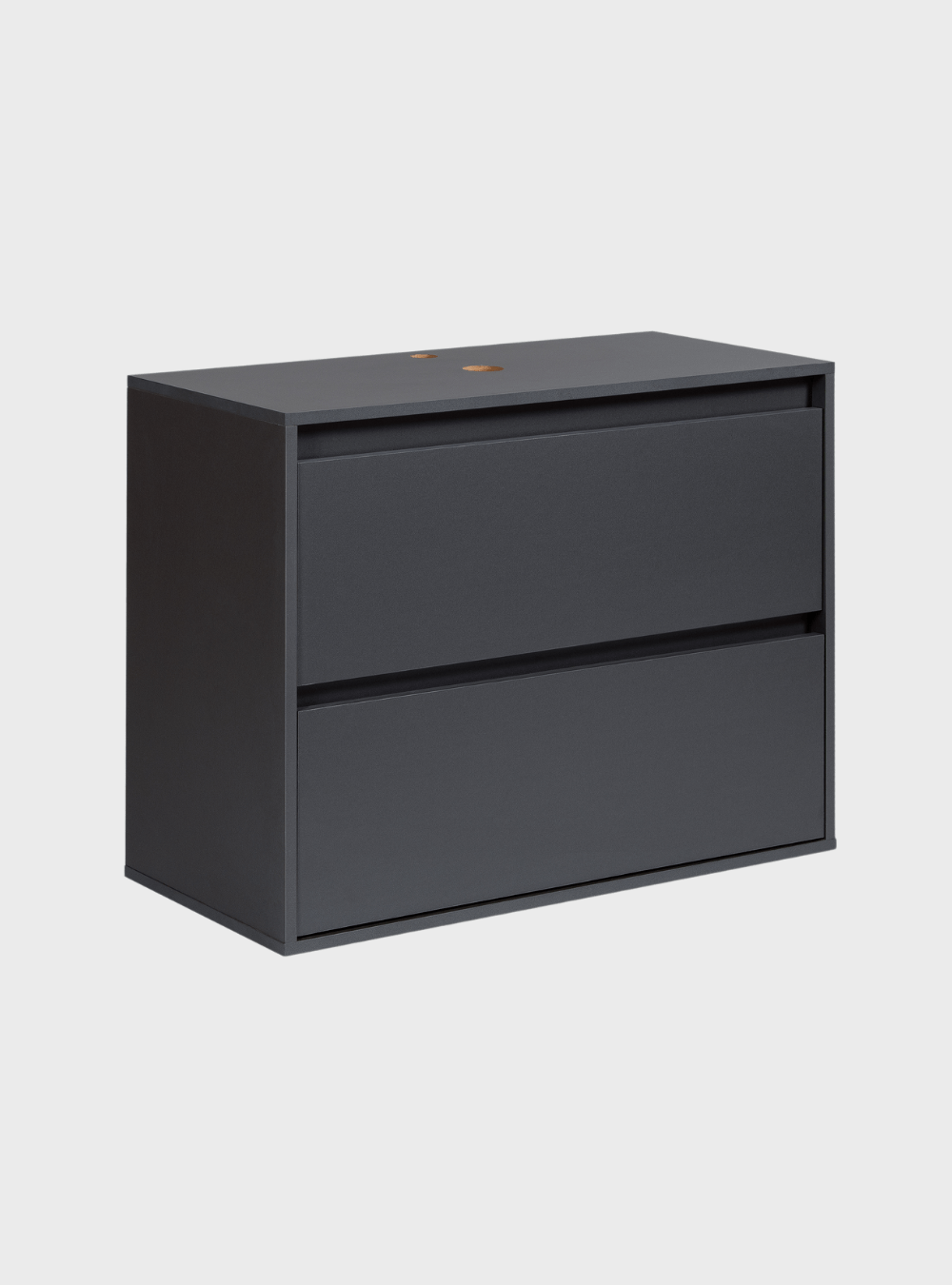 On Móveis Conjuntos de móveis para banheiro Gabinete para Banheiro 80cm Mdf Grafite Dubai - On Móveis