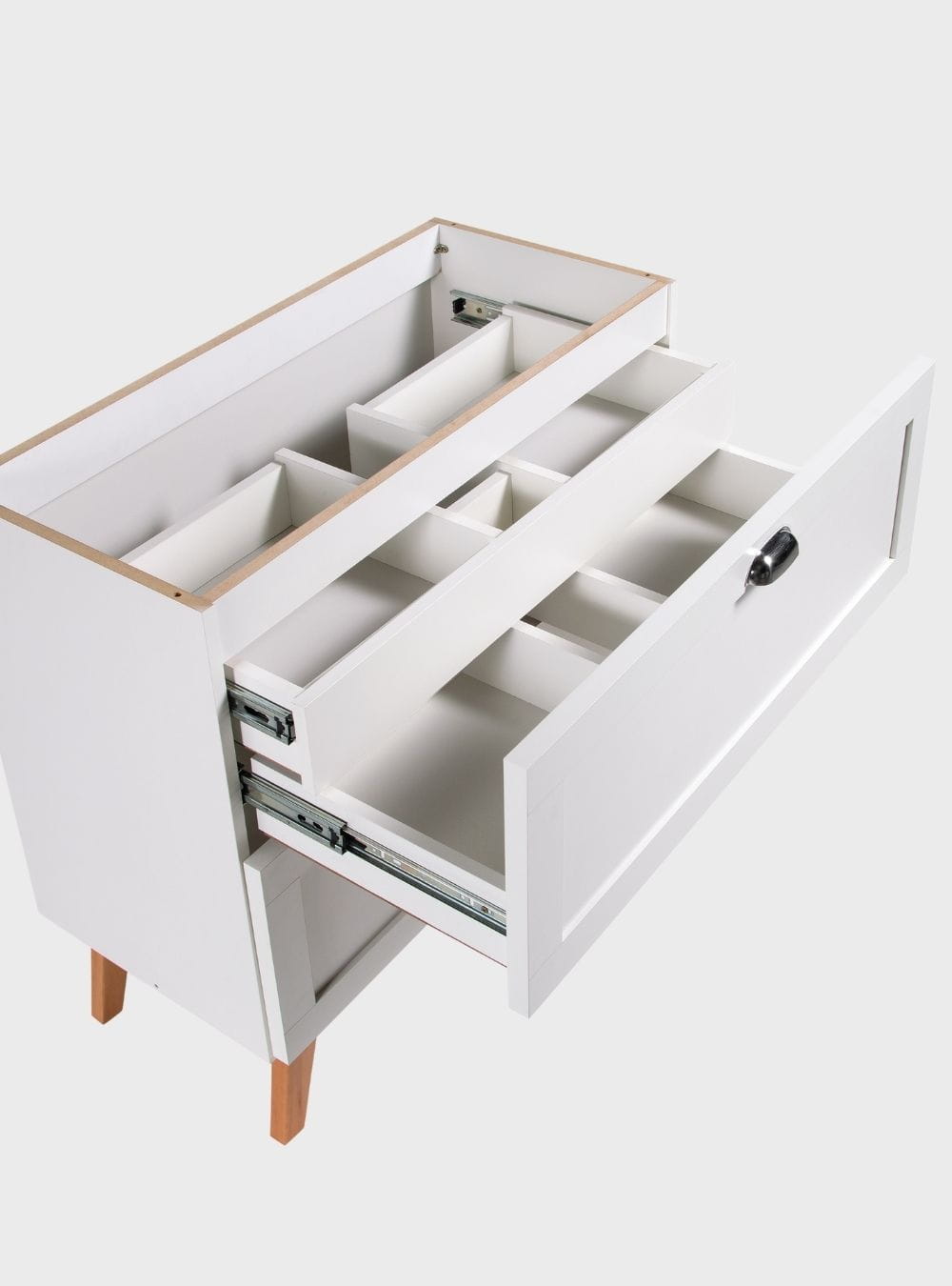 On Móveis Conjuntos de móveis para banheiro Gabinete para Banheiro 80cm Retro Mdf Branco Milano - On Móveis