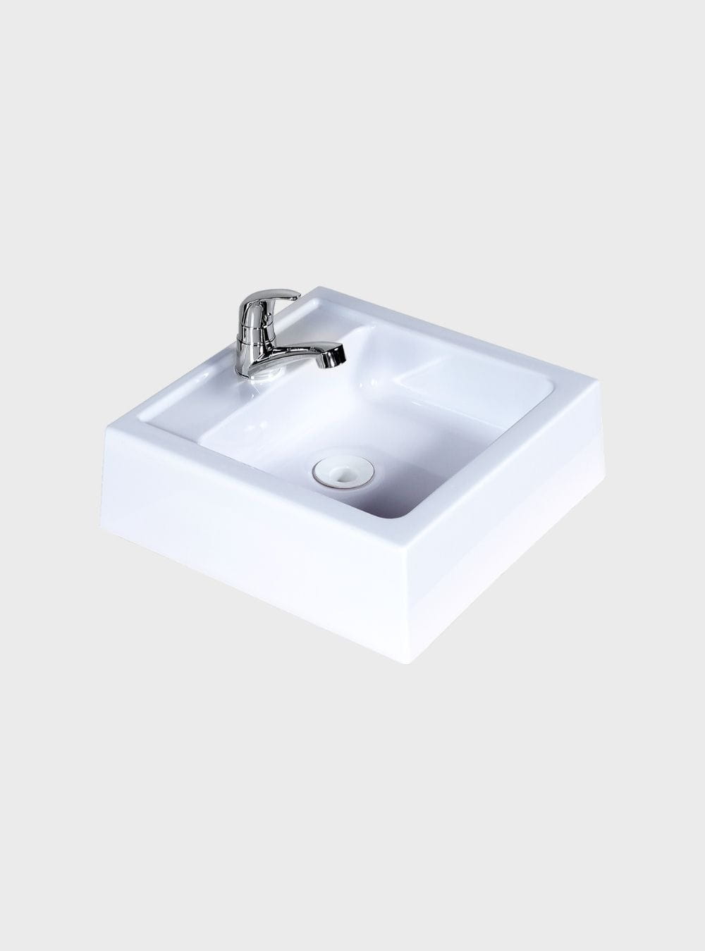 On Móveis Conjuntos de móveis para banheiro Gabinete para Banheiro com Cuba 60cm Mdf Branco Dubai - On Móveis