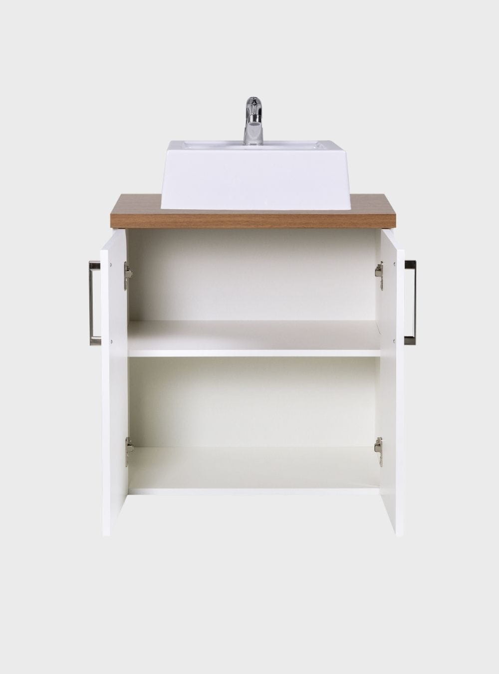 On Móveis Conjuntos de móveis para banheiro Gabinete para Banheiro com Cuba 60cm Mdf Freijo Paris - On Móveis