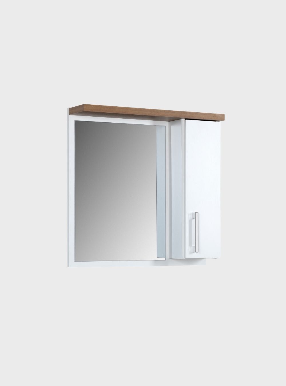 On Móveis Conjuntos de móveis para banheiro Gabinete para Banheiro com Cuba e Espelheira 60cm Mdf Freijo Paris - On Móveis