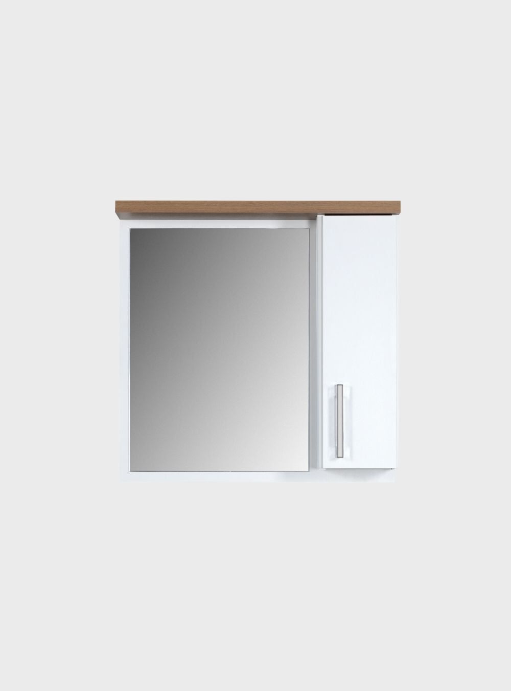 On Móveis Conjuntos de móveis para banheiro Gabinete para Banheiro com Cuba e Espelheira 60cm Mdf Freijo Paris - On Móveis