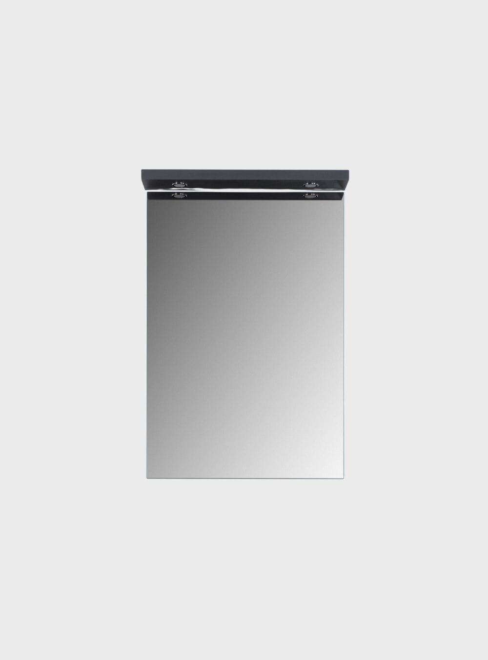 On Móveis Conjuntos de móveis para banheiro Gabinete para Banheiro com Cuba e Espelheira com Led 60cm Mdf Grafite Dubai - On Móveis
