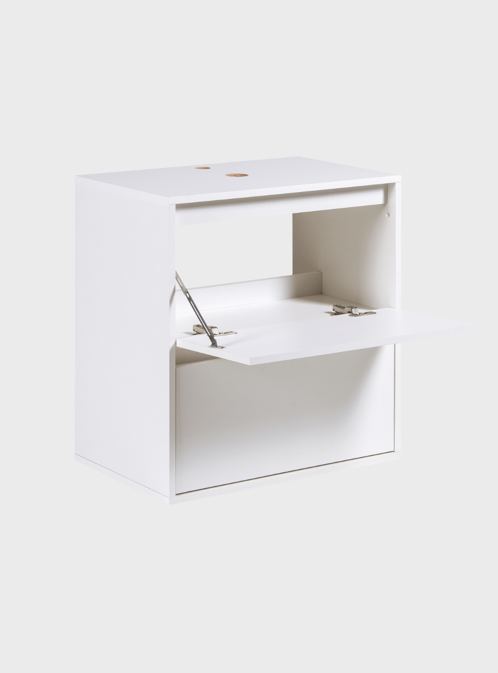 On Móveis Conjuntos de móveis para banheiro Gabinete para Banheiro com Espelheira 60cm Mdf Branco Dubai - On Móveis