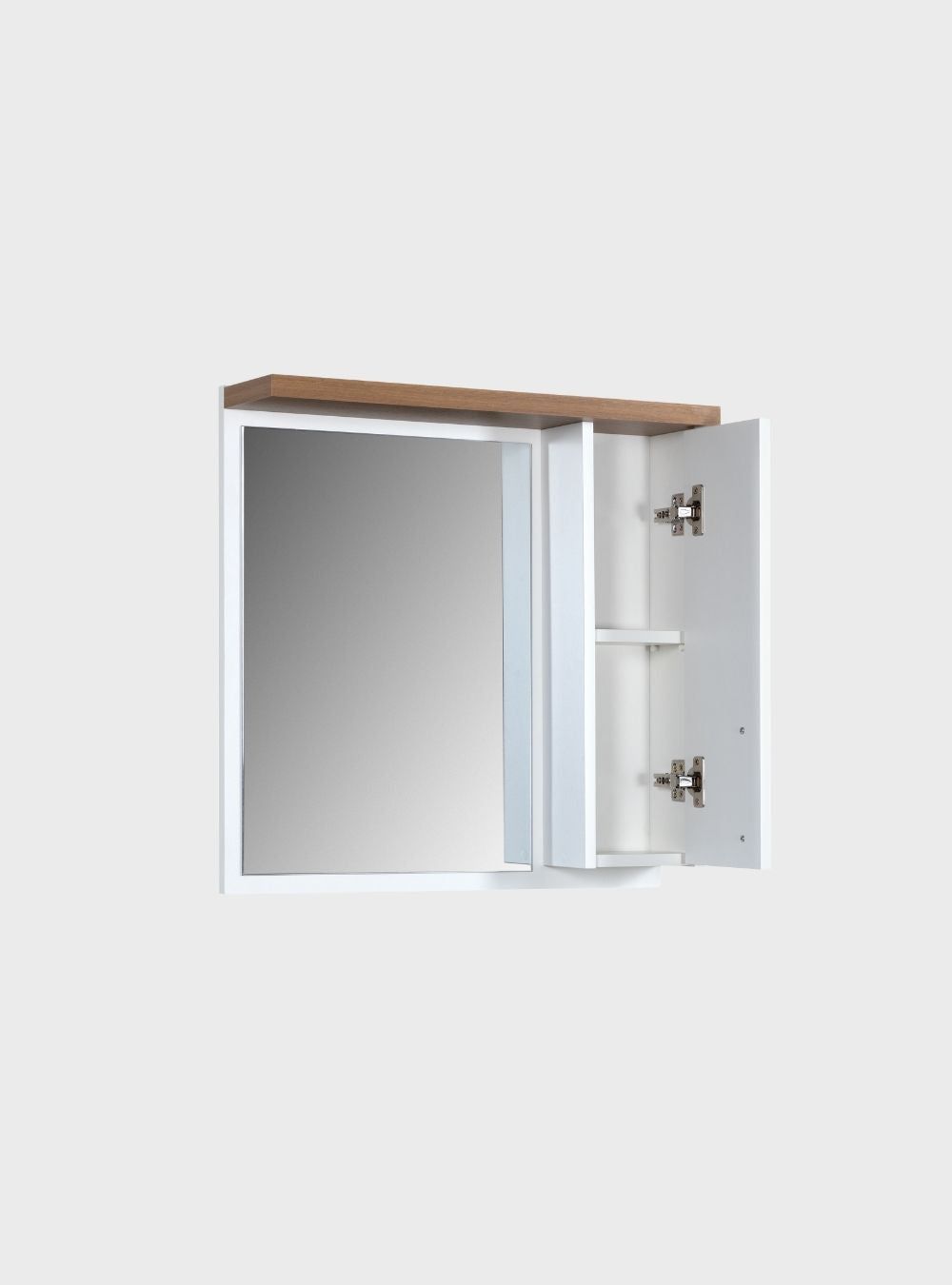 On Móveis Conjuntos de móveis para banheiro Gabinete para Banheiro com Espelheira 60cm Mdf Freijo Paris - On Móveis