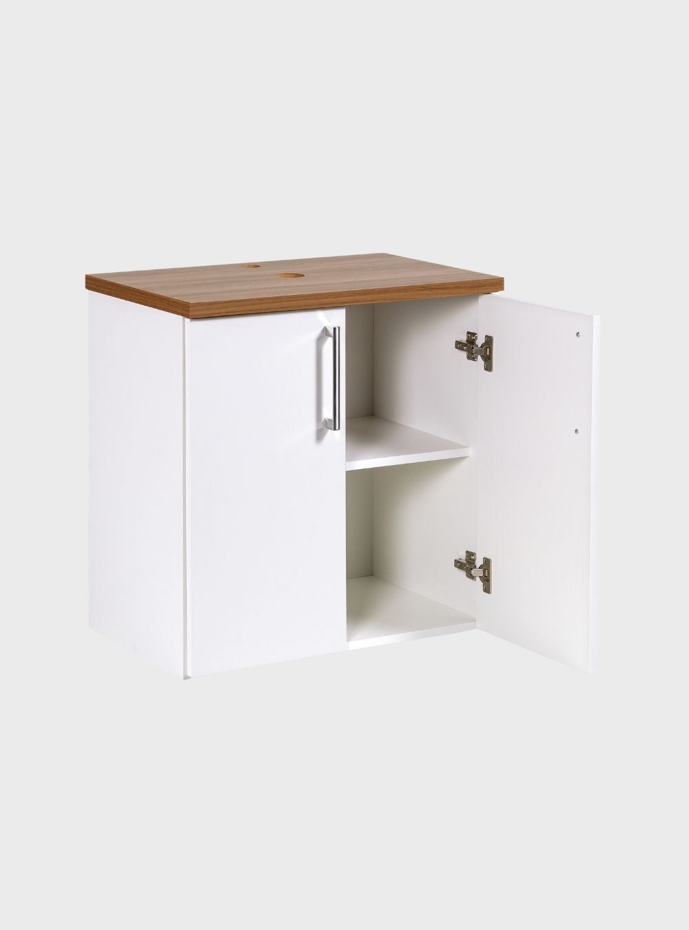 On Móveis Conjuntos de móveis para banheiro Gabinete para Banheiro com Espelheira 60cm Mdf Freijo Paris - On Móveis