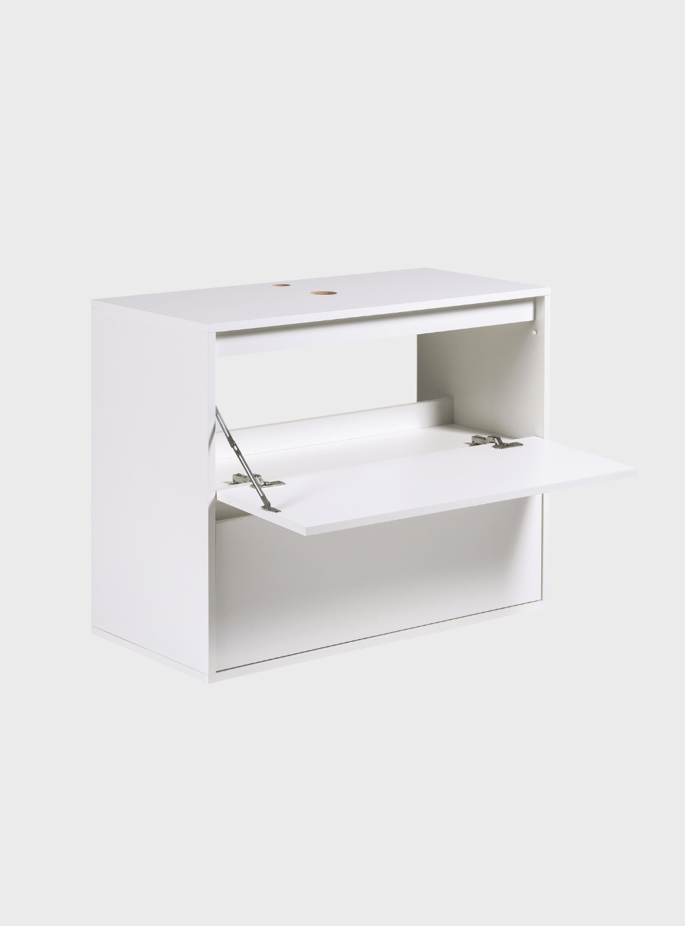 On Móveis Conjuntos de móveis para banheiro Gabinete para Banheiro com Espelheira 80cm Mdf Branco Dubai - On Móveis