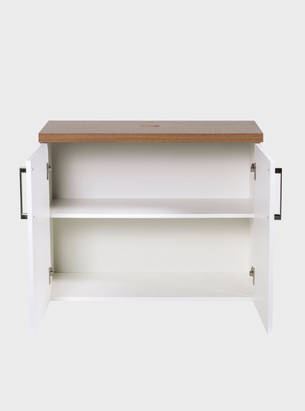 On Móveis Conjuntos de móveis para banheiro Gabinete para Banheiro com Espelheira 80cm Mdf Freijó com Branco Paris - On Móveis