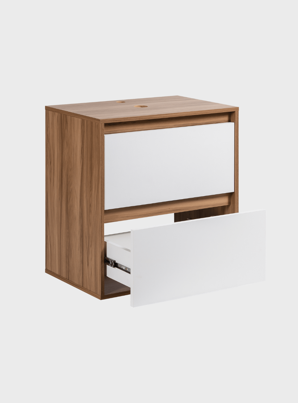 On Móveis Conjuntos de móveis para banheiro Gabinete para Banheiro com Espelho 60cm Mdf Freijo Dubai - On Móveis