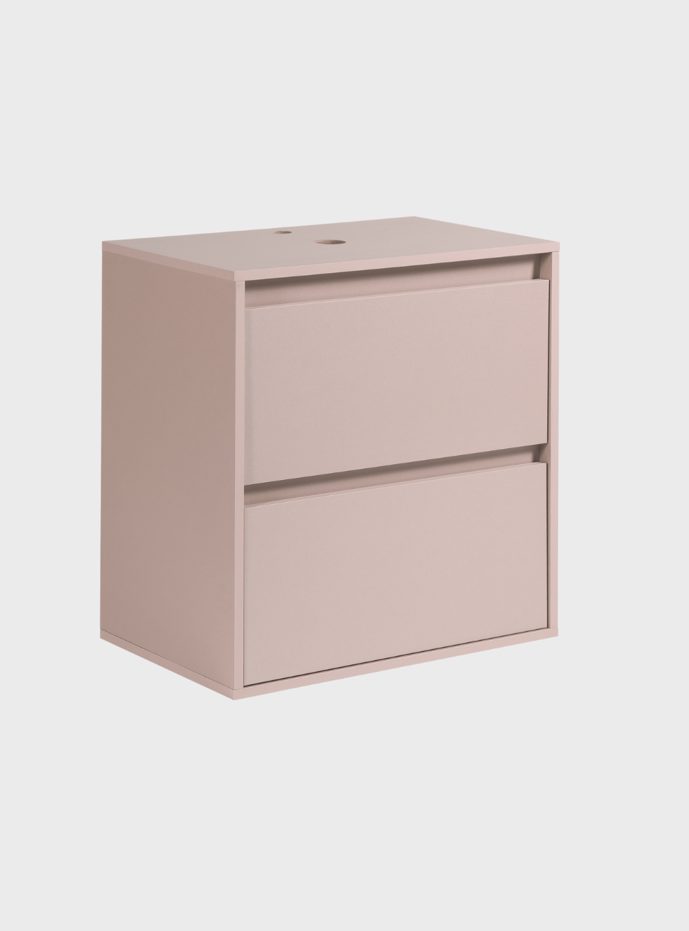 On Móveis Conjuntos de móveis para banheiro Gabinete para Banheiro com Espelho 60cm Mdf Rosa Dubai - On Móveis
