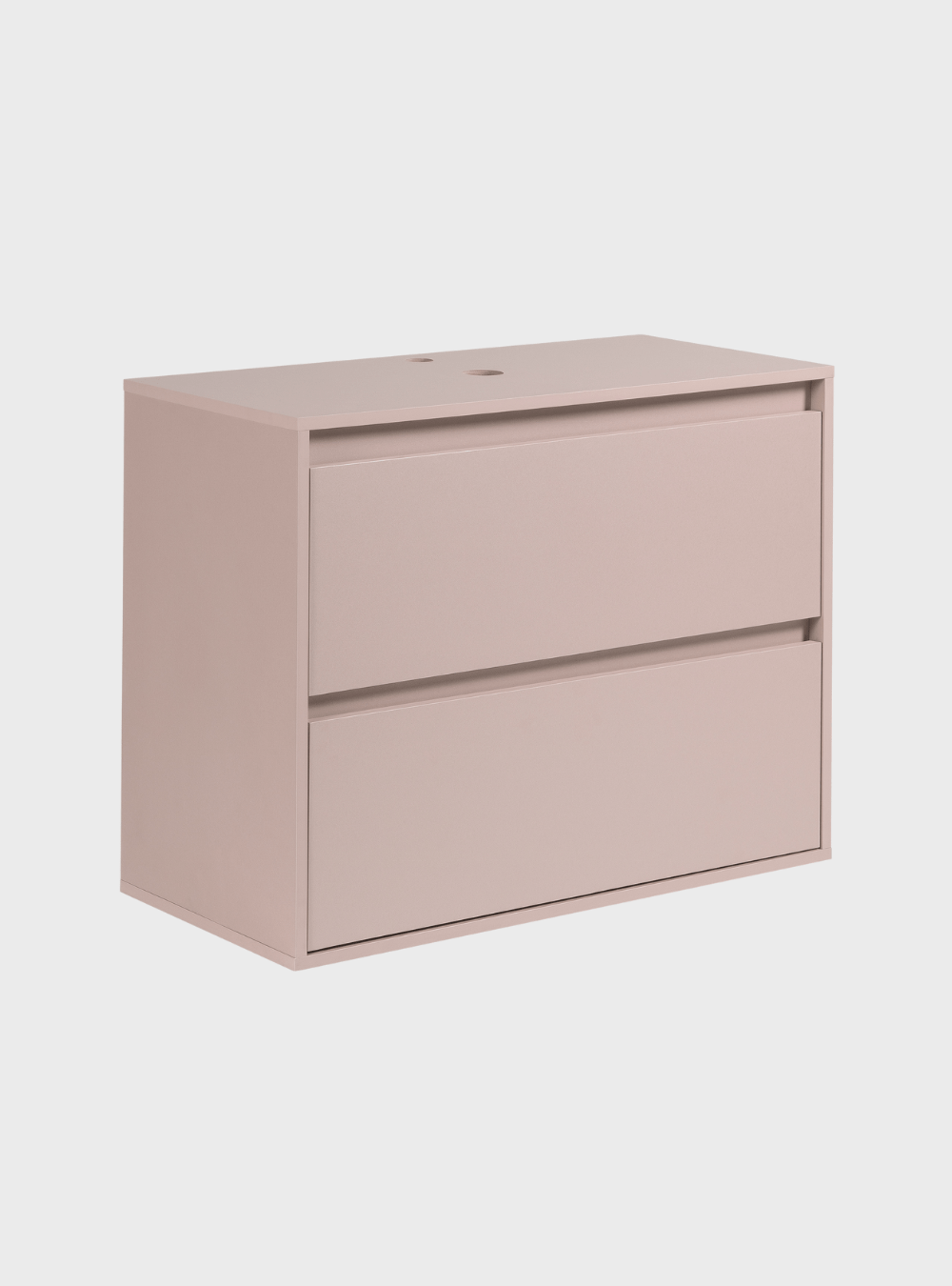 On Móveis Conjuntos de móveis para banheiro Gabinete para Banheiro com Espelho 80cm Mdf Rosa Dubai - On Móveis