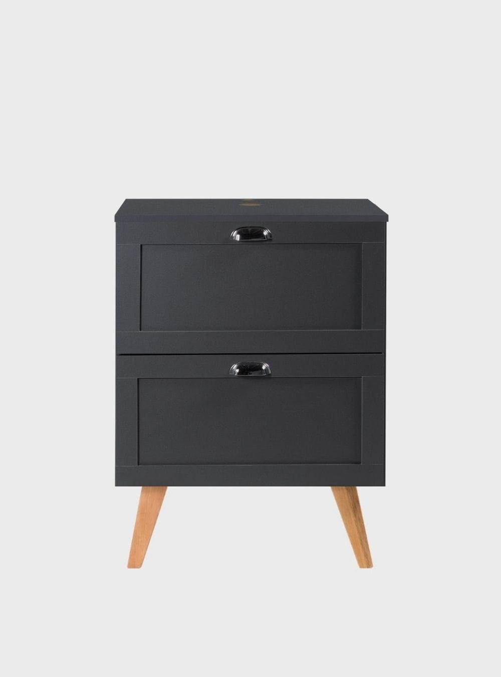 On Móveis Conjuntos de móveis para banheiro Gabinete para Banheiro com Tampo 60cm Retro Mdf Grafite Milano - On Móveis