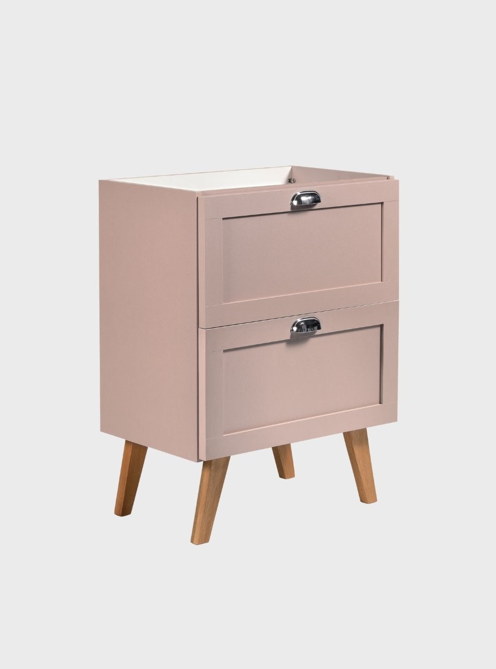On Móveis Conjuntos de móveis para banheiro Gabinete para Banheiro com Tampo 60cm Retro Mdf Rosa Milano - On Móveis