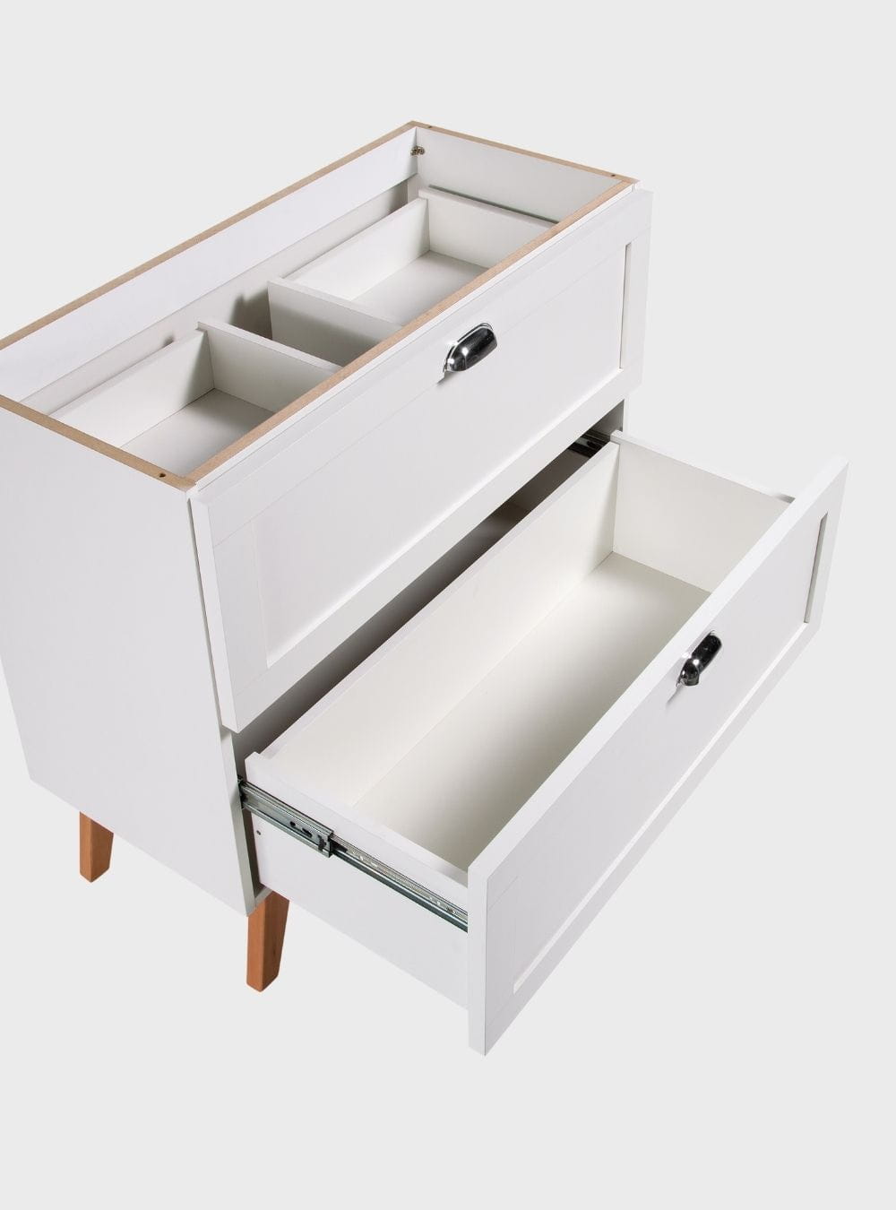 On Móveis Conjuntos de móveis para banheiro Gabinete para Banheiro com Tampo e Espelho com Led 80cm Retro Mdf Branco Milano - On Móveis