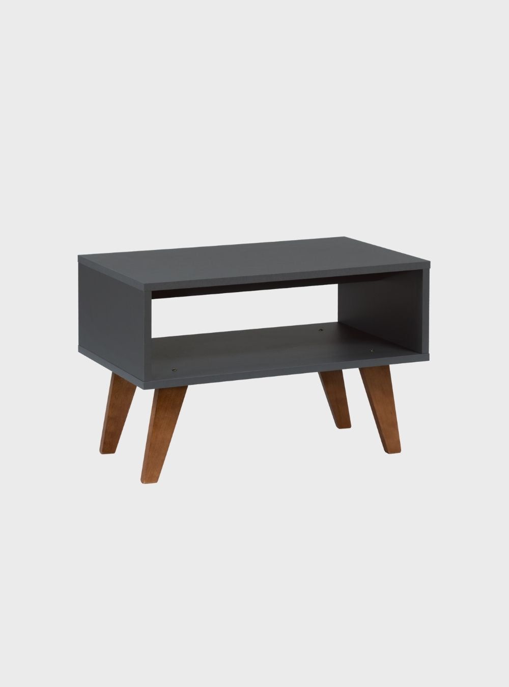 On Móveis Conjuntos de móveis para sala de estar Mesa de Centro Retro 60cm Mdf Grafite - On Móveis