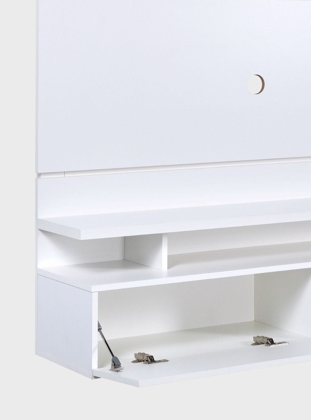 On Móveis Conjuntos de móveis para sala de estar Painel para TV Até 55 Polegadas 130cm Mdf Branco Veneza - On Móveis