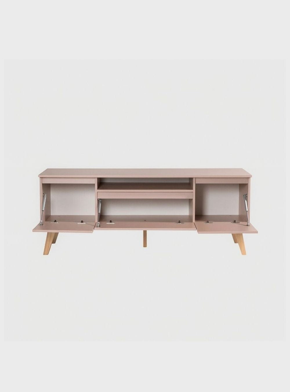 On Móveis Conjuntos de móveis para sala de estar Rack para TV 150cm Retro Mdf Rosa Dallas - On Móveis