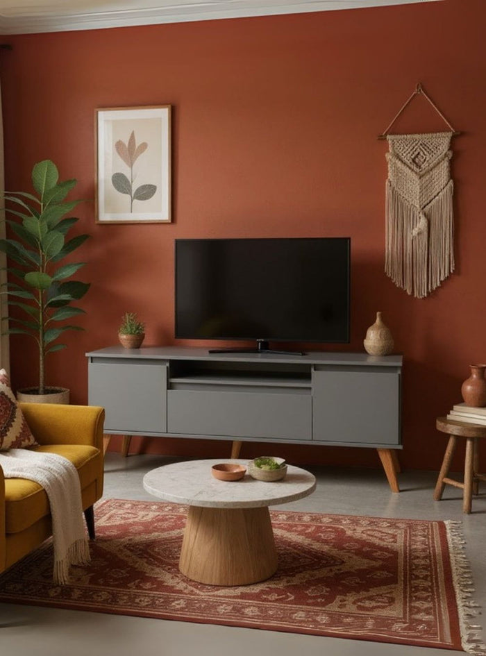 Rack para TV 150cm Retro Mdf Verde Dallas - On Móveis