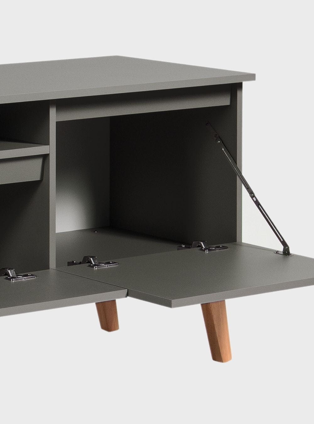 On Móveis Conjuntos de móveis para sala de estar Rack para TV 150cm Retro Mdf Verde Dallas - On Móveis