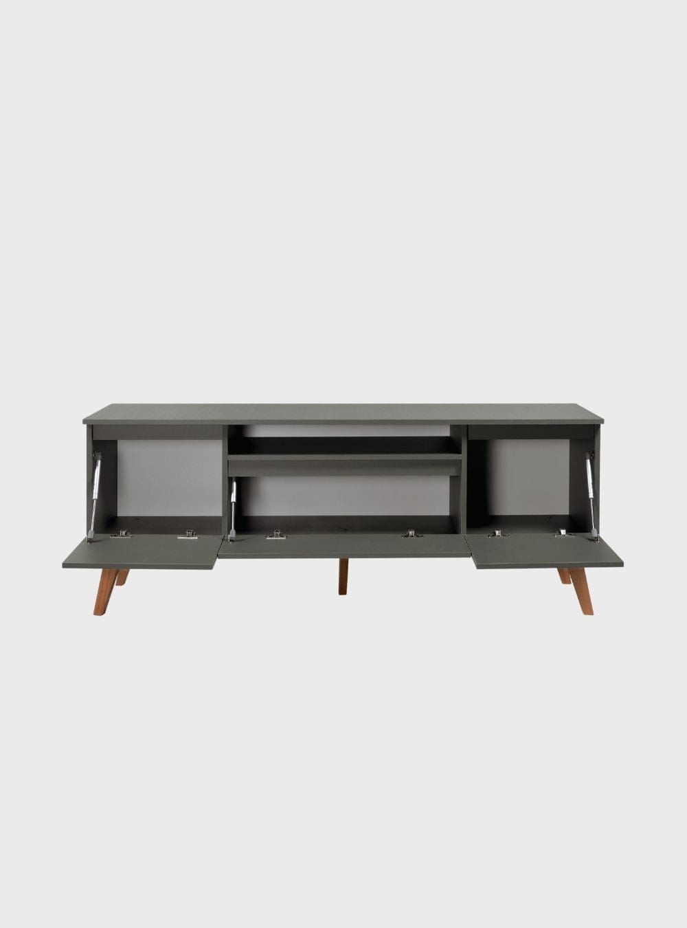 On Móveis Conjuntos de móveis para sala de estar Rack para TV 150cm Retro Mdf Verde Dallas - On Móveis