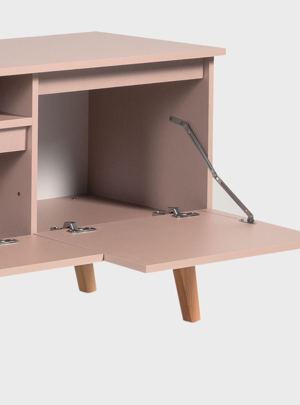 On Móveis Conjuntos de móveis para sala de estar Rack para TV 180cm Retro Mdf Rosa Dallas - On Móveis