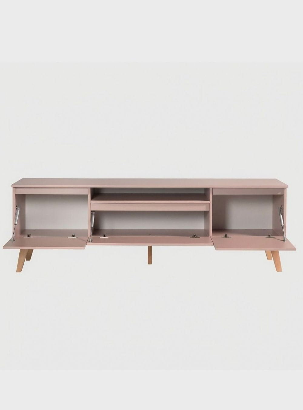 On Móveis Conjuntos de móveis para sala de estar Rack para TV 180cm Retro Mdf Rosa Dallas - On Móveis