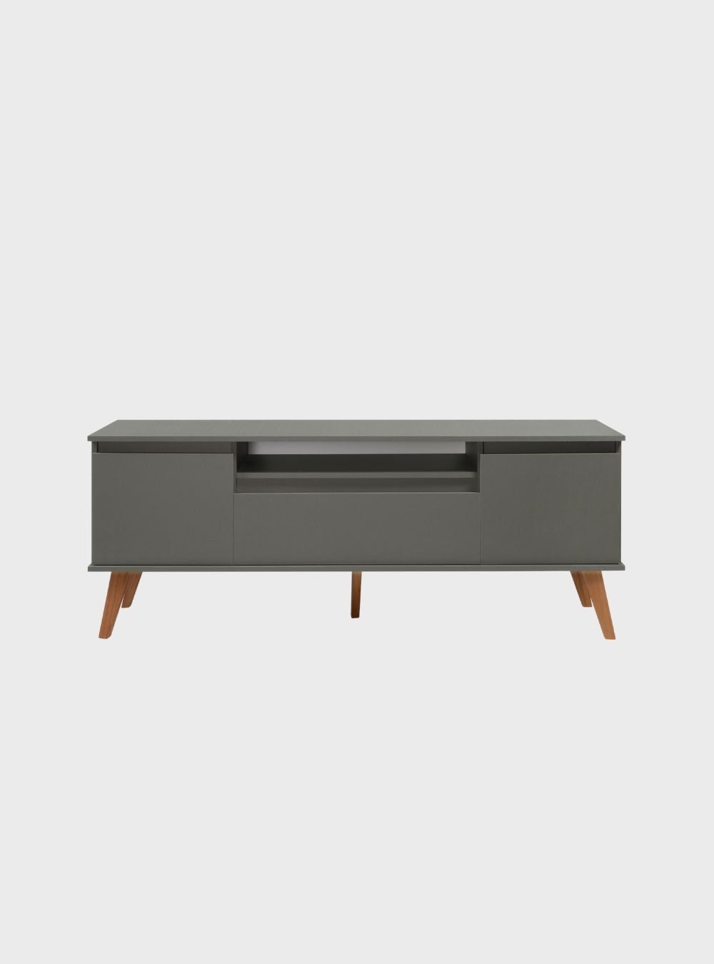 On Móveis Conjuntos de móveis para sala de estar Rack para TV com Prateleira 150cm Retro Mdf Verde Dallas - On Móveis