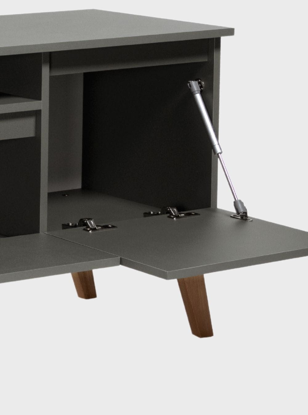 On Móveis Conjuntos de móveis para sala de estar Rack para TV com Prateleira 150cm Retro Mdf Verde Dallas - On Móveis