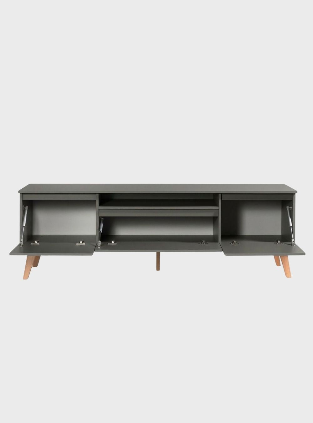 Rack para TV com Painel e Prateleira 180cm Retrô MDF Verde Dallas — imagem 7