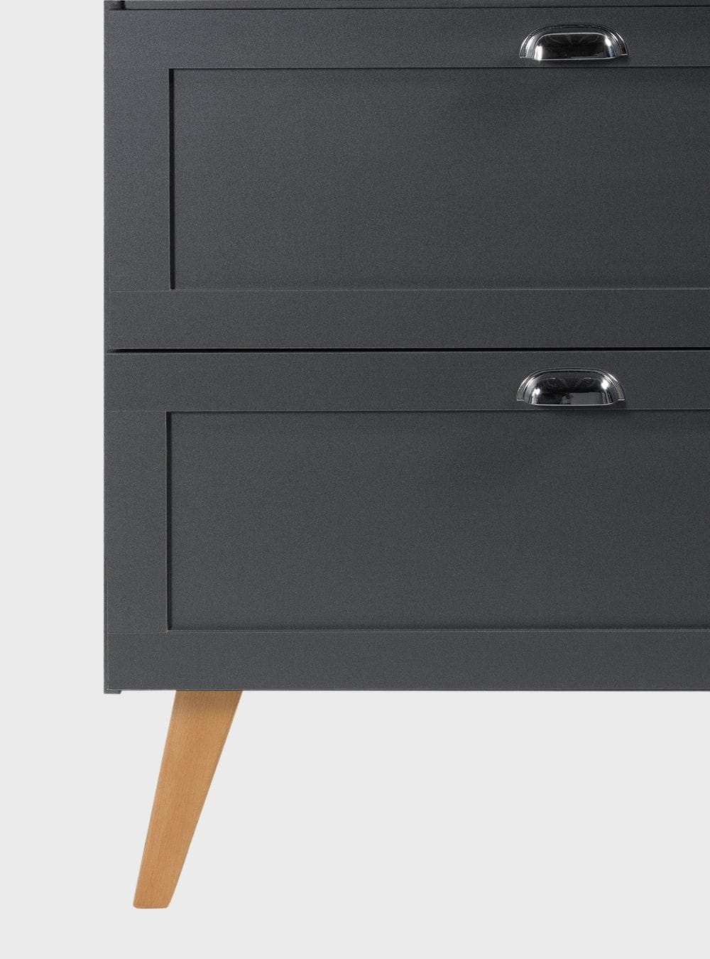 On Móveis Gabinete para Banheiro com Tampo Cuba e Armario 80cm Retro Mdf Grafite Milano - On Móveis