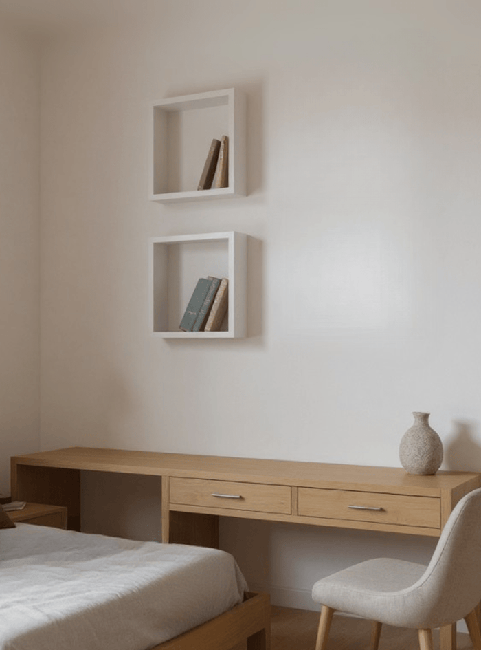 Kit de 2 Nichos 30cm Mdf Branco - On Móveis