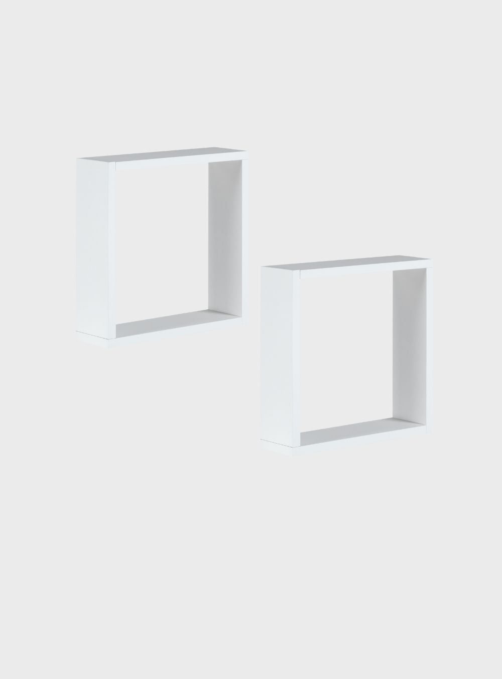 On Móveis Kit de 2 Nichos 30cm Mdf Branco - On Móveis