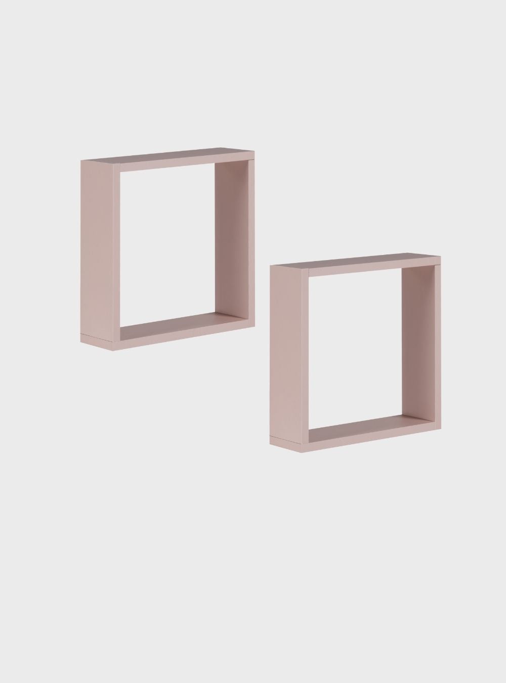 On Móveis Kit de 2 Nichos 30cm Mdf Rosa - On Móveis