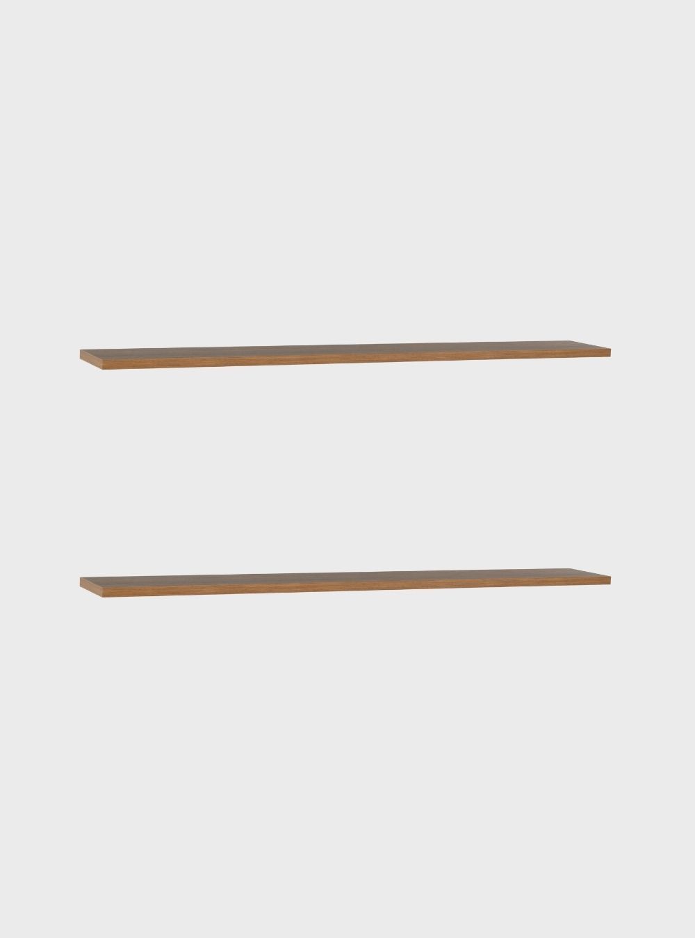 On Móveis Kit de 2 Prateleiras 150cm Mdf Freijó - On Móveis