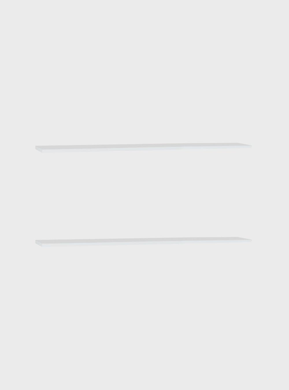 On Móveis Kit de 2 Prateleiras 180cm Mdf Branco - On Móveis