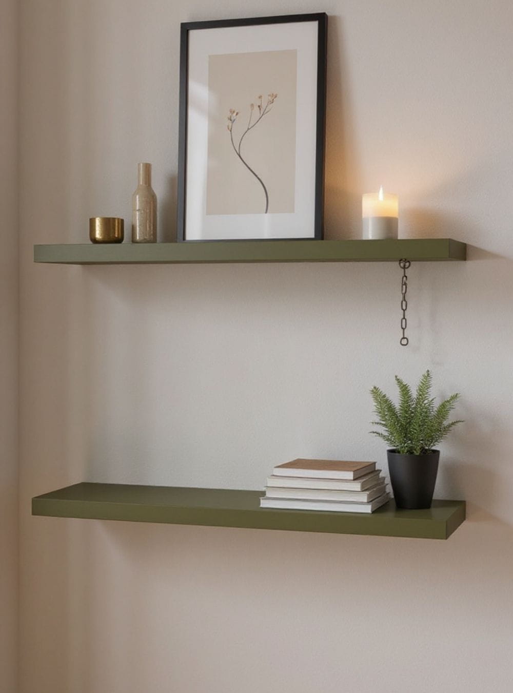 On Móveis Kit de 2 Prateleiras 180cm Mdf Verde - On Móveis