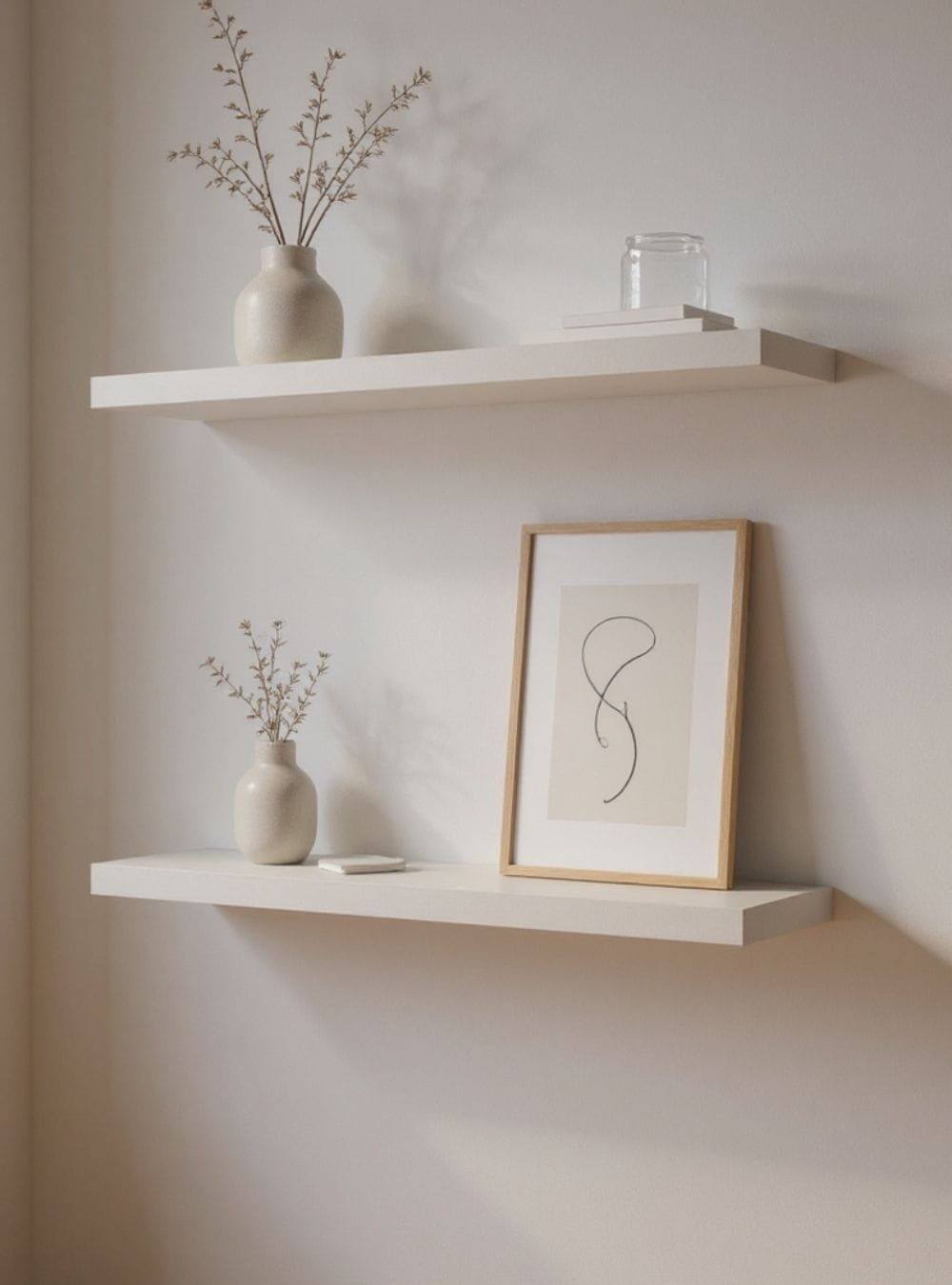 On Móveis Kit de 2 Prateleiras 80cm Mdf Branco - On Móveis