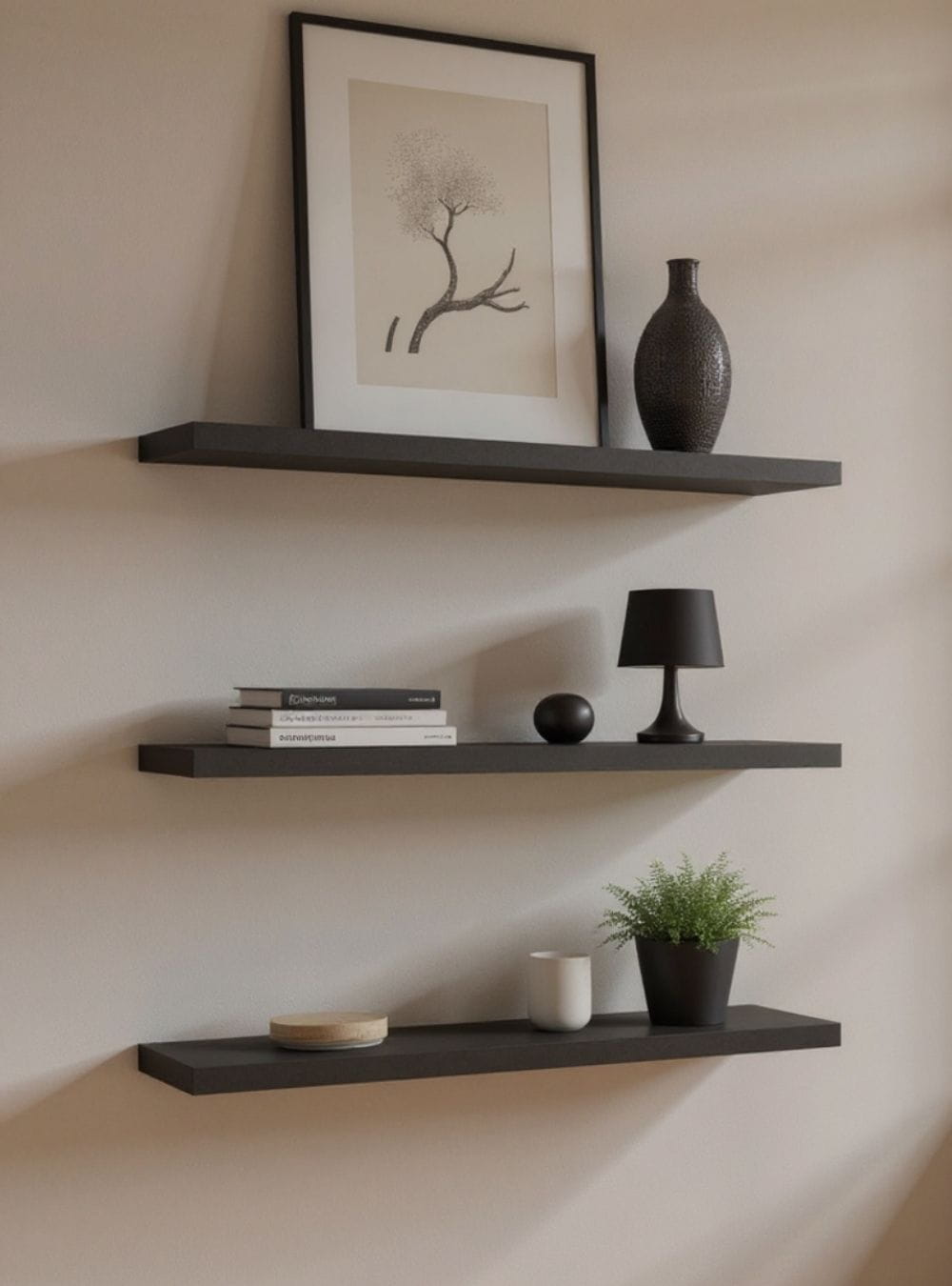 On Móveis Kit de 3 Prateleiras 150cm Mdf Grafite - On Móveis